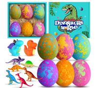 Aofmee Bath Bombs, Bath Bombs for Kids, Bath Bomb with Dinosaurs Toy Inside for Christmas Birthday Easter Children Day Halloween Present, Bubble Bath Bombs Gifts Set for Boys Teenage Girls