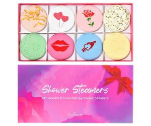 Aofmee Shower Steamers Aromatherapy - 8 Pack Shower Bombs Gift Set for Women, Shower Tablets with Essential Oils for Relaxation, Pamper Self Care Spa Gifts Birthday Gifts for Wife, Girlfriend, Mother