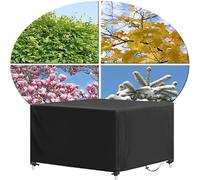 AOFOAE Garden Furniture Covers Waterproof for Outside 155x80x80cm/length x width x height 420D Oxford Fabric Outdoor Patio Table Covers,Rattan Sofa Table Chair Set Cover for Yard, Balcony