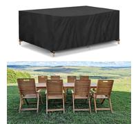AOFOAE Outdoor Furniture Covers Waterproof 135x65x75cm/Length X Width X Heigh Patio Furniture Table Set Cover,420D Heavy Duty Square/Rectangular Rattan Furniture Covers,All Weather Protection