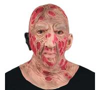 Aofonchy Halloween Scary Mask, Full Head Latex Horror Mask with Bloody, Realistic Creepy Killer Nightmare Street Movie Masks for Halloween, Cosplay Party, Haunted Houses