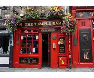 AOFOTO 10x7ft Front of The Temple Bar Background Dublin Downtown Street Photography Backdrop European Ireland Wedding Travel Lovers Adult Sunshine Honeymoon Vacation Artistic Portrait Photos Prop