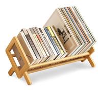 Aofure Premium Tilting Desktop Bookshelf, Wood Desk Bookshelf, Retro Book Rack Shelf Organizer, Stable Bookshelves Storage, Tabletop bookcase, Large textbook storage for CDs/Magazine/Books Display