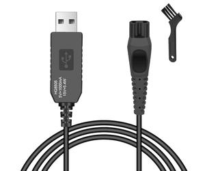AOGOE 15 V USB Charging Cable Replacement HQ8505 Charger Cord Compatible with Philips Shaver HQ5, HQ6, HQ7, HQ8, RT7 Series, Norelco, AT750,HQ8142 Power Cable
