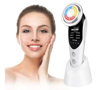 AOGOE Face Massager, Skin Tightening Machine with 7 Mode, EMS Mesotherapy Electroporation Face Beauty Instrument, Portable LED Photon Facial Lifting Massager for Anti-Wrinkle Deep Cleanser Care Facial
