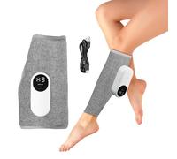 AOGOE Leg Massager, Calf Massager for Circulation and Pain Relief, 3 Intensity Levels, 3 Massage Modes, Heat Therapy, Knee Massager with USB Type-C Rechargeable, Cordless Design, Adjustable Size, Gray
