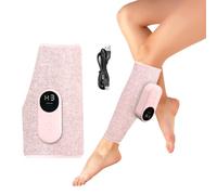 AOGOE Leg Massager, Calf Massager for Circulation and Pain Relief, 3 Intensity Levels, 3 Massage Modes, Heat Therapy, Knee Massager with USB Type-C Rechargeable, Cordless Design, Adjustable Size, Gray