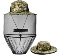 AOGOE Mosquito Net Hat with Removable Netting - Bee Keeper and Fishing Head Cover for Camping, Hiking, Outdoor Activities with Portable Midge Protection