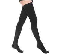 AOGOE Thigh High Compression Stockings for Women & Men, 23-32 mmHg Closed Toe Support Stockings with Anti-Slip Silicone Band, Graduated Compression Socks for Varicose Veins, Edema, Flight, Nursing