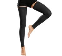 AOGOE Thigh High Compression Stockings for Women & Men, 23-32 mmHg Support Stockings with Anti-Slip Silicone Band, Graduated Compression Socks for Varicose Veins, Edema, Flight, Nursing