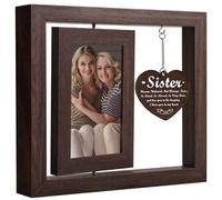 AOGTGORS Sister Christmas in Heaven Picture Frame, Memorial Gifts for Loss of Sister