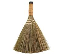 Aoguaro 12.2inch Small Soft Bristle Broom, Soft Brush Duster Japan Style Vintage Handmade Broom Short-Handled Soft Bristle Brooms for Sweeping Indoor Kitchen, Car, Office, Desk