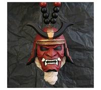 Aoguaro Automotive Interior Mirrors Samurai Helmet Hanging Ornament Japanese JDM Car Accessories Samurai-Kabuto Helmet/Hannya Resin Oni Creative Car Dangle Personality Rear View Mirror Decor