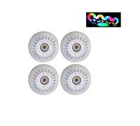 Aoguaro Light Up Roller Skate Wheels Outdoor, With Bearings LED Glow In The Dark Inline Skate Skates Wheels Accessories, for Repair Replacement Upgrade, for Kids & Adults & Teens