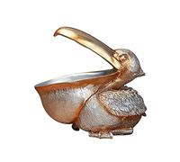 Aoguaro Pelican Decor for Home, Creativity Big Mouth Pelican Organizer, Resin Sculpture Artifact Ornament, for Storage, Keys, Jewelry, Living Room, Bedroom, Office Desktop Decor