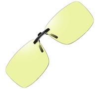 AoHeng Night Driving Vision Clip on Glasses,Large,Low Color difference,Block Blue light