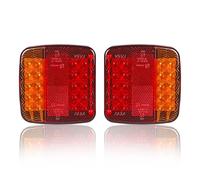 AOHEWEI 2Pcs LED Trailer Tail Lights Truck Rear Lights Brake Lamp 12V