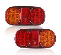 AOHEWEI 2Pcs LED Trailer Tail Lights Truck Rear Lights Brake Lamp 12V Indicator Stop Lighting Waterproof for Truck Lorry Caravan Van or Tractor