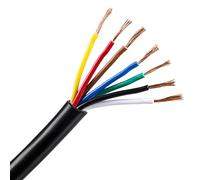 AOHEWEI 7 Core Cable for Trailer 10m Towing Wire 7 Core Trailer Cable Black for Caravan Truck Industry