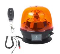 AOHEWEI Amber Rechargeable Led Strobe Beacon Light, Wireless Magnetic Emergency Recovery Warning Lights 12V/24V Vehicles Remote Control Flashing Light for Trailer Trucks Tractor Forklift Van