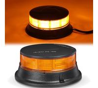 AOHEWEI LED Warning Beacon Light Amber, 3 Flashing & 4 Rotating Patterns 12/24V 30Pcs Led Strobe Lamp for Agricultural Machines Commercial Vehicle School Bus Tractor Excavators Truck