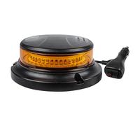 AOHEWEI LED Warning Beacon Light Amber, 8 Flashing & 2 Rotating Patterns 12/24V 36Pcs Led Strobe Lamp with Magnetic Base for Vehicle School Bus Tractor Excavators Truck