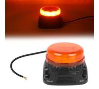 AOHEWEI LED Warning Beacon Light Amber, 9 Flash Patterns with Built-in Back Up Alarm 12/24V 10Pcs Led Strobe Lamp for Agricultural Machines Commercial Vehicle School Bus Tractor Excavators Truck