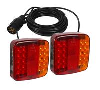 AOHEWEI Magnetic LED Trailer Tail Light Kit 12V Truck Rear Lamp With Magnet, 7.5m Cable and 7 Pin Plug for Trailer, Lorry, Caravan or Truck
