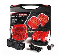 AOHEWEI Wireless Lighting LED Set Magnetic Trailer Tail Lights Cable Free 12V/24V Truck Rear ECE EMC Approved for Trailer, Lorry, Caravan or Truck