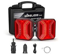 AOHEWEI Wireless Trailer Tail Lights LED Magnetic Truck Rear Lights Cable Free 12V ECE Approved with 7 Pin Plug for Trailer, Lorry, Caravan or Truck