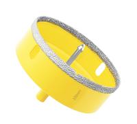 Aohhy 100mm Diamond Hole Saw with Pilot Bit, Professional Vacuum Brazed Diamond Drill Bit for Tile, Porcelain, Glass, Marble, Ceramic