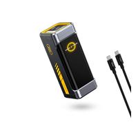 AOHI 210W PD3.1 PPS Power Bank 10000mAh, Dual 140W USB-C Ports Fast Charging Portable Charger with Smart Display, The Future Starship 36Wh Battery Pack for MacBook Pro/Air, iPad, iPhone 17,Galaxy,Gray