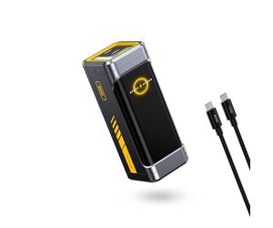 AOHI 210W PD3.1 PPS Power Bank 10000mAh, Dual 140W USB-C Ports Fast Charging Portable Charger with Smart Display, The Future Starship 36Wh Battery Pack for MacBook Pro/Air, iPad, iPhone 17,Galaxy,Gray