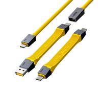 AOHI 240W 4 in 1 USB4 Cable Set, 3.3ft, USB C Fast Charging, 40Gbps Data Transfer, 8K HD Display, Compatible with iPhone 15, Laptop, Hub, Docking