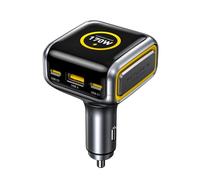 AOHI SUPERAUTO 170W Car Charger with Smart LED Display, 140W PD 3.1 USB C Fast Charging Car Adapter, Compatible with MacBook Pro, Laptops, iPhone 17 Pro Max, Galaxy S24 Ultra