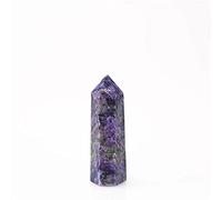 AOHRO Natural Crystal Rough 1pc 70mm-80mm Natural Charoite Point Crystal Wand Purple Tower