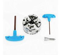 Aohuada M33 High Carbon Steel 4-jaw Chuck Self-Centring Chuck for Lathe, 9.6 cm, 2.5 kg