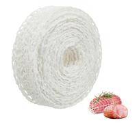 Aohyue Elastic Meat Netting Roll, Roasting Net 5.5 Meters, Food-Grade Cooking Mesh for Meat, Ham and Sausages, Cooking and Smoking Meat Mesh, Barbecue Roasting Net, Meat Tying Net Roll for Grilling
