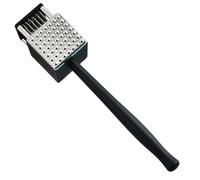 Aohyue Meat Tenderizer Hammer 2 in 1, Stainless Steel Meat Tenderizer Tool, Double-sided Schnitzel Hammer, Schnitzel Tenderizer Steaker with Non-slip Handle, Ideal for Steak, Chicken, Pork and Fish