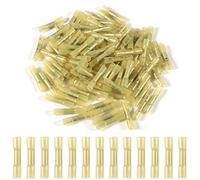 AOICRIE 100Pcs Heat Shrink Butt Connectors, 22-16 AWG Red Electrical Wire Connectors Automotive Marine Grade Wire Crimp Terminals Butt Splices, Ideal for Boat, Truck, Stereo (Yellow)