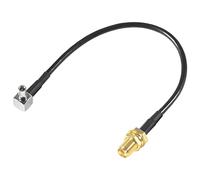 AOICRIE 4G Antenna SMA Female to TS9 Male Adapter Cable 15cm 1PCS for External Antenna Router E5372 E5577 E5786 E5787 Vodafone Netgear Hsdpa MiFi Modem Hotspot UMTS Mobile (1 pack)