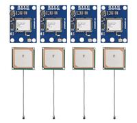 AOICRIE 4pcs GY-NEO6MV2 NEO-6M GPS Module NEO6MV2 with Flight Control EEPROM MWC APM2.5 Large Antenna for EEPROM APM 2.5