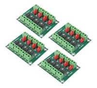 AOICRIE 4pcs PC817 4 Channel Optocoupler Isolation Board Voltage Converter Adapter Module 3.6-30V Driver Photoelectric Isolated Module 817 Voltage Isolation Modules