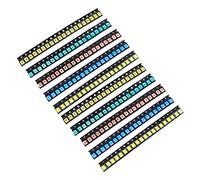 AOICRIE 5 Colors 200pcs 3528 1210 SMD LED Diode Lights Assorted Kit (Mini Chip 3.5mm x 2.8mm for PCB DC 20mA) Super Bright Lighting Bulb Lamps Electronics Components Light Emitting Diodes Chips