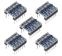 AOICRIE 5pcs 4 Channels IIC I2C Logic Level Converter Bi-Directional 3.3V-5V Shifter Module Pre-soldered for Raspberry Pi and Other Microcontrollers