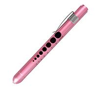 AOICRIE Diagnostic Medical Penlight, Mini Reusable LED Penlight Flashlight Pen Torch, Torch Doctor Nurse Emergency Pen Light with Pupil Gauge and Ruler (Rose Gold)