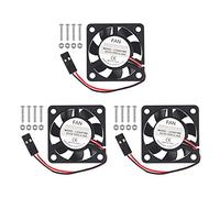 AOICRIE for Raspberry Pi 4 Quiet Fan, 3Pcs for Raspberry Pi Cooling Fan Brushless 3.3-5VDC Quiet Fan with for Raspberry Pi Heatsink for Raspberry Pi 4B / 3B+ / 3B/ Zero/Zero W or Other Robot Project