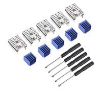 AOICRIE MKS TMC2208 V1.2 Stepper Motor Driver Ultra-Quiet/Low Heat for MKS SGen L V1.0/Gen L V1.2 /Robin/SKR 1.3/1.4 Controller Board 5pcs/Pack with Screwdriver