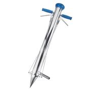 AOICXB Seed Dispenser,Multifunction Seedling, Rapid Seeder, Stainless Steel Planter Seedling Transplanting Device Fertilizing Seeder, Single-Handle Seedling Transplanter(B)