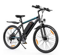 AOIHO Electric Bike, 24"/26" Electric Bikes for Adults, Max Range 50/70KM, 250W Powerful Motor, Electric Mountain Bike with 36V/48V Removable Battery, 4-6H Fast Charging, 1/21 Speed Gear, EBike MTB